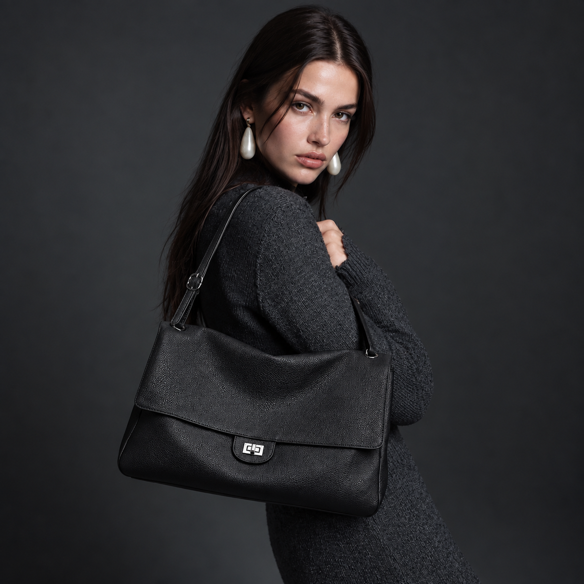 Alma - Leather Flap Bag